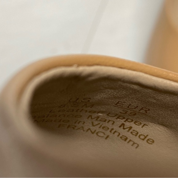 Sam Edelman Franci Pointed Toe Tan Light Brown Leather Pump 8 1/2 M - Picture 12 of 15